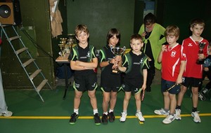 Remise des récompenses pour l'équipe benjamin demi finaliste