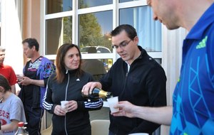 Visite de Stéphane AVERTIN pour trinquer à la naissance de son fils