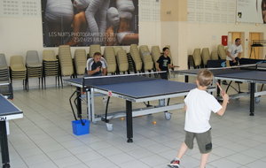 Christophe GILBERT (vétéran) et Lucas GILBERT (poussin)