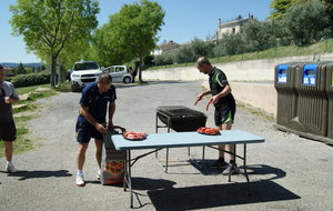 Préparation du barbecue