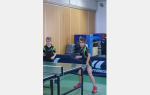 L'équipe benjamin n°1 composé de Lucas GILBERT et de Antoine HUDELOT