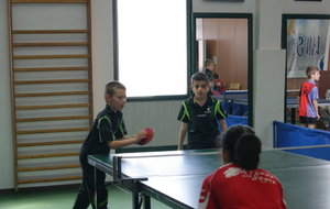 L'équipe benjamin n°4 composée de Gael AYELLA et de Clément BOUSCARLE