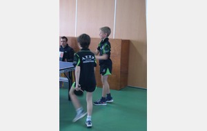 L'équipe benjamin n°2 composée de Carl-Antoine MOLLER et de Elliot HAUDIQUERT