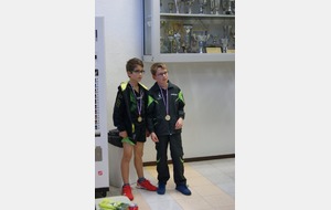 Champion départemental 2016 par équipe en benjamin - Lucas GILBERT et Antoine HUDELOT