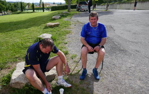 Pose de nos deux anciens du club