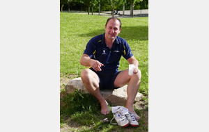 Pose bien mérité pour Sébastien