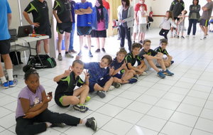 Nos jeunes attendent patiemment la remise des médailles