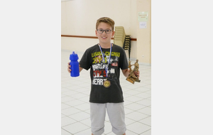 Lucas GILBERT 2ème du tournoi jeunes