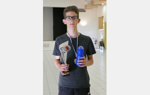 Mathieu HUDELOT 1er du tournoi jeunes