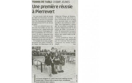 UNE PREMIERE REUSSIE A PIERREVERT