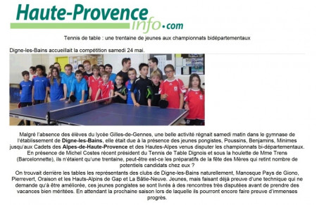 FINALE CHAMPIONNAT JEUNES